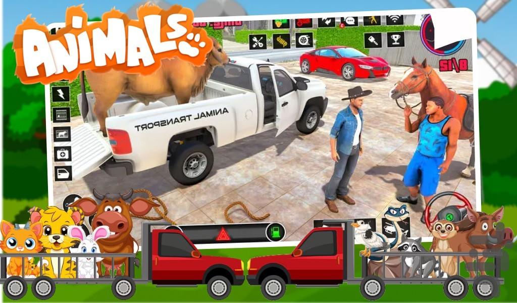 ماشین بازی حمل حیوان - Gameplay image of android game
