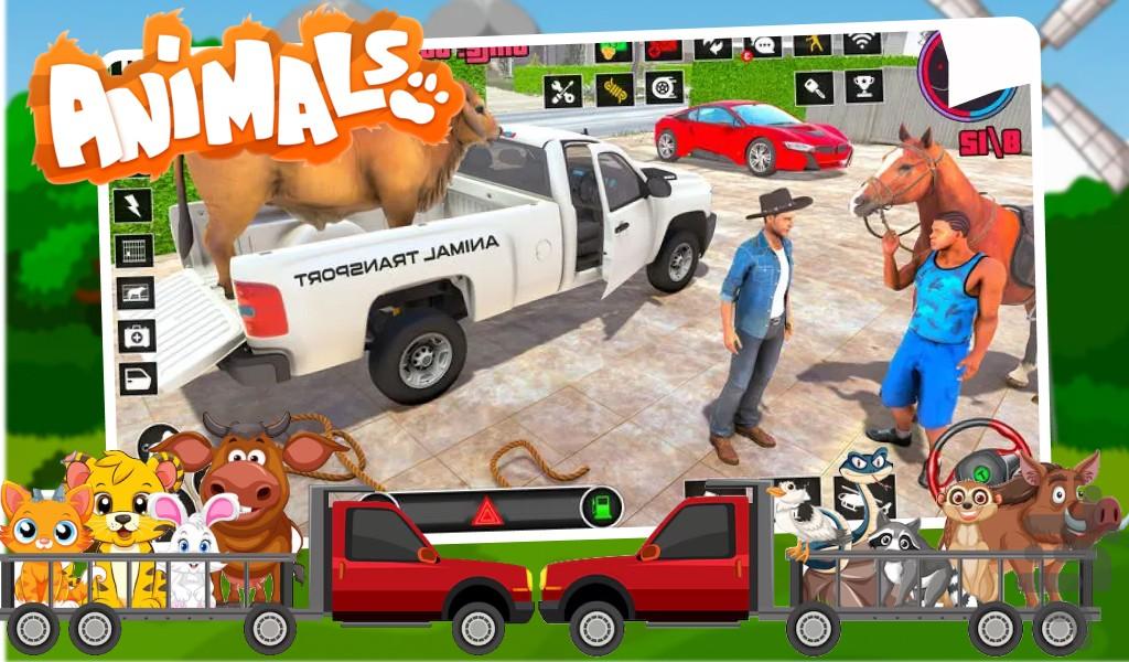 ماشین بازی حمل حیوان - Gameplay image of android game