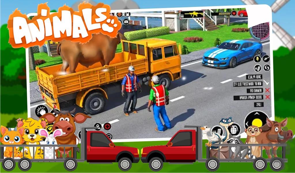 ماشین بازی حمل حیوان - Gameplay image of android game