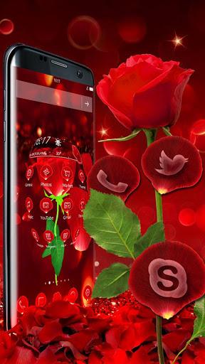 ۳D valentine love rose theme - عکس برنامه موبایلی اندروید