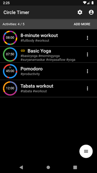 Circle Timer - عکس برنامه موبایلی اندروید