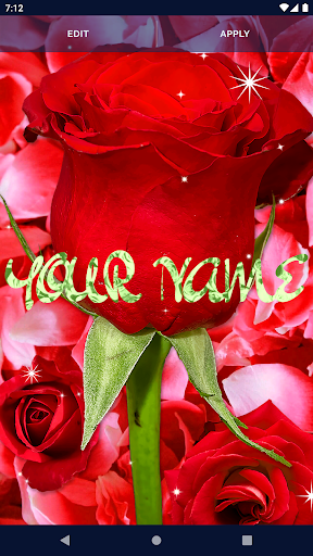 3D Red Rose Live Wallpaper - Image screenshot of android app