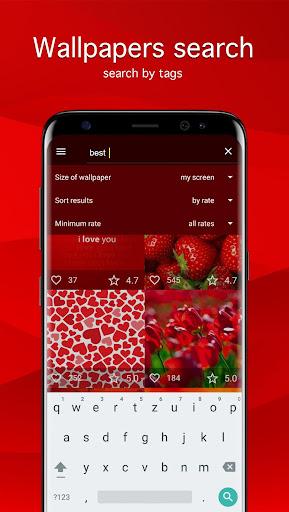 Red Wallpapers 4K - Image screenshot of android app