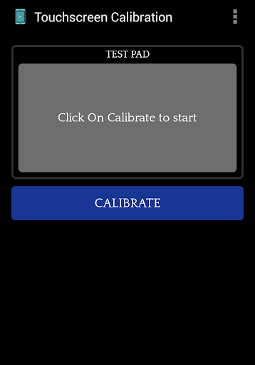 Touchscreen Calibration - Image screenshot of android app