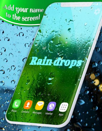 Rain Drops Live Wallpaper 🌧️City Night Sky Themes - عکس برنامه موبایلی اندروید