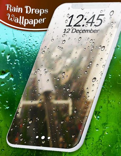 Rain Drops Live Wallpaper 🌧️City Night Sky Themes - عکس برنامه موبایلی اندروید