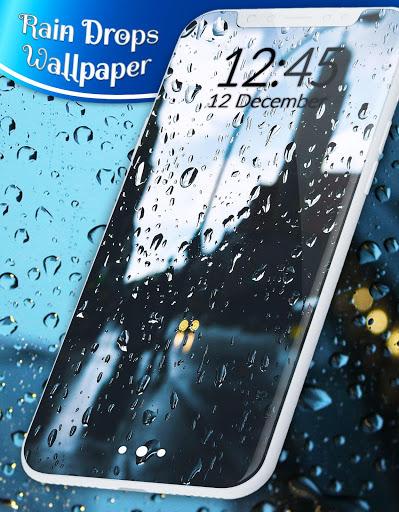 Rain Drops Live Wallpaper 🌧️City Night Sky Themes - عکس برنامه موبایلی اندروید