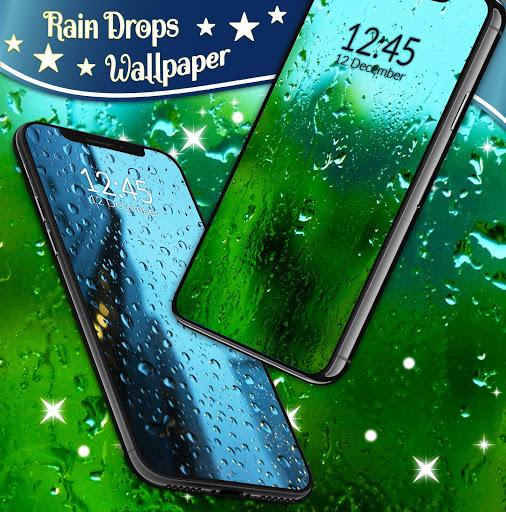 Rain Drops Live Wallpaper 🌧️City Night Sky Themes - عکس برنامه موبایلی اندروید