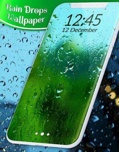 Rain Drops Live Wallpaper 🌧️City Night Sky Themes - عکس برنامه موبایلی اندروید