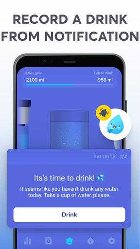 Waterly - Water Drink Reminder - عکس برنامه موبایلی اندروید