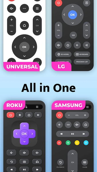 Remote Control for TV - All TV - عکس برنامه موبایلی اندروید