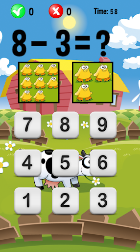 Subtraction Kids - Gameplay image of android game