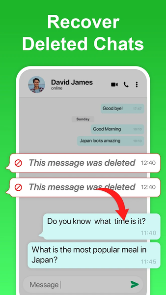 Recover Deleted Messages - عکس برنامه موبایلی اندروید