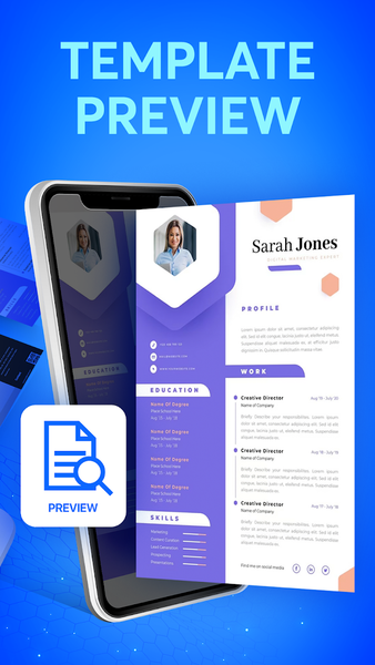 CV Maker online Resume builder - Image screenshot of android app