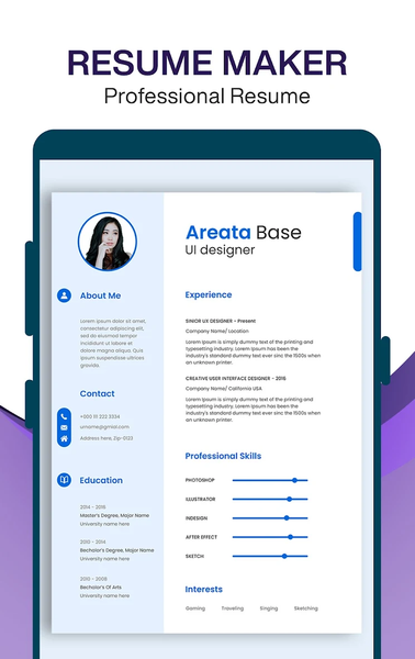 Resume Builder - CV Maker - Image screenshot of android app
