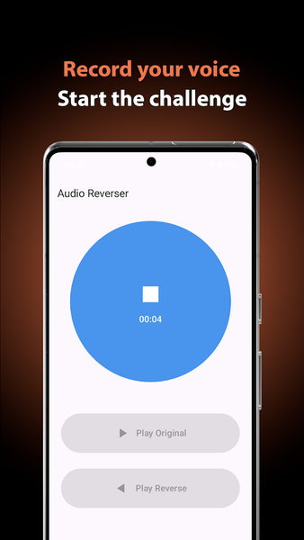 Reverse Audio: Reverse Singing - Image screenshot of android app