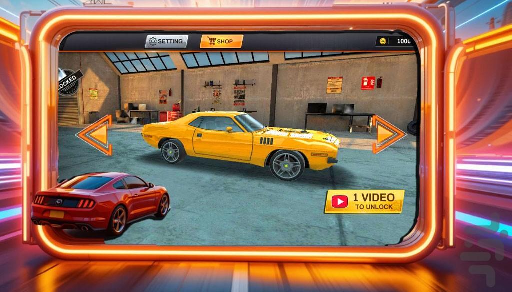 بازی ماشین مسابقه ای - Gameplay image of android game