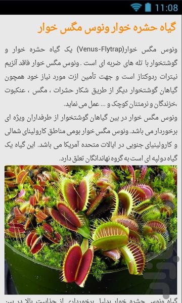 خرید و کشت گیاهان گوشتخوار(مصور) - عکس برنامه موبایلی اندروید