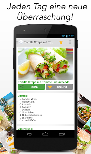 Rezept des Tages Kochen - عکس برنامه موبایلی اندروید