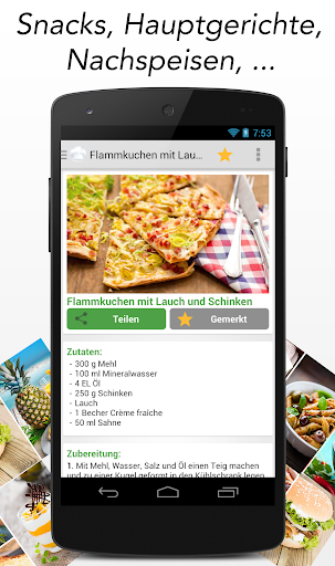 Rezept des Tages Kochen - عکس برنامه موبایلی اندروید