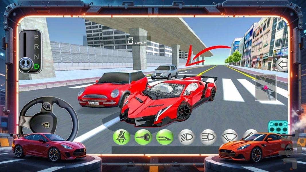 ماشین بازی بی نهایت - Gameplay image of android game