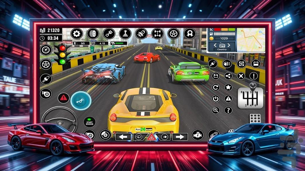 بازی ماشین شوتی - Gameplay image of android game