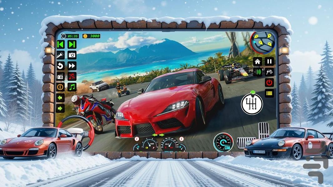 ماشین بازی شوتی - Gameplay image of android game