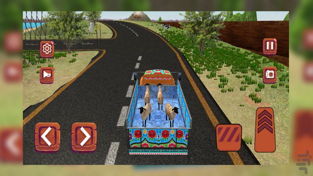 بازی ماشین حمل حیوانات - Gameplay image of android game