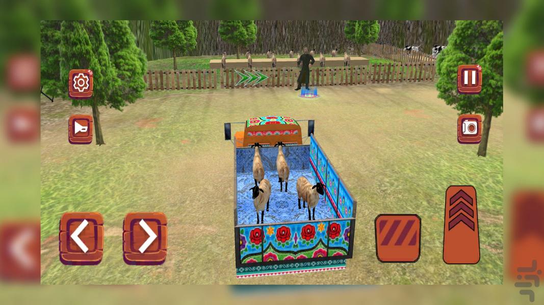 بازی ماشین حمل حیوانات - Gameplay image of android game