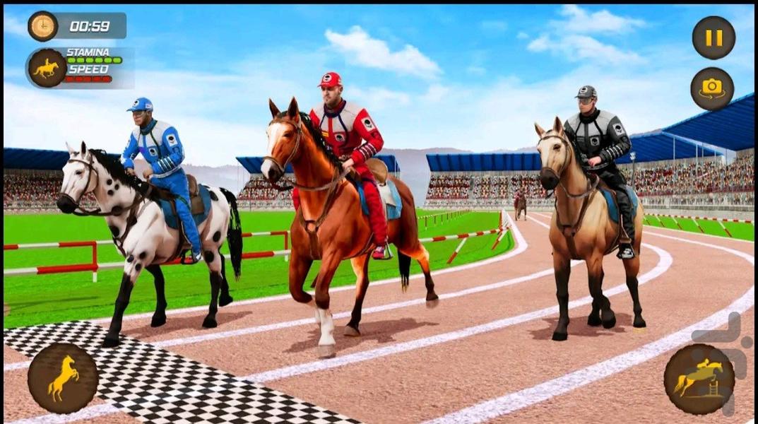 بازی اسب سواری - Gameplay image of android game