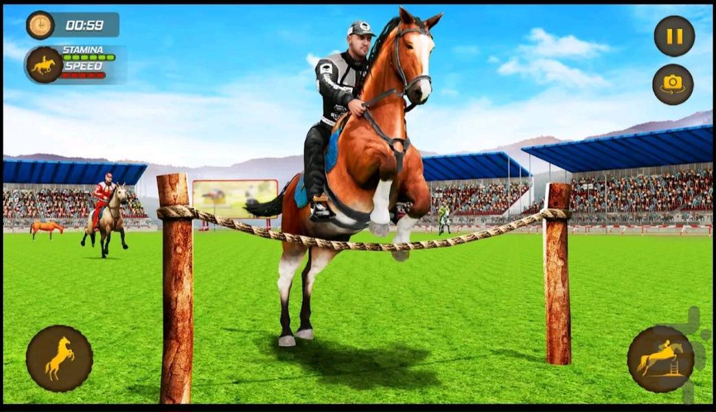 بازی اسب سواری - Gameplay image of android game