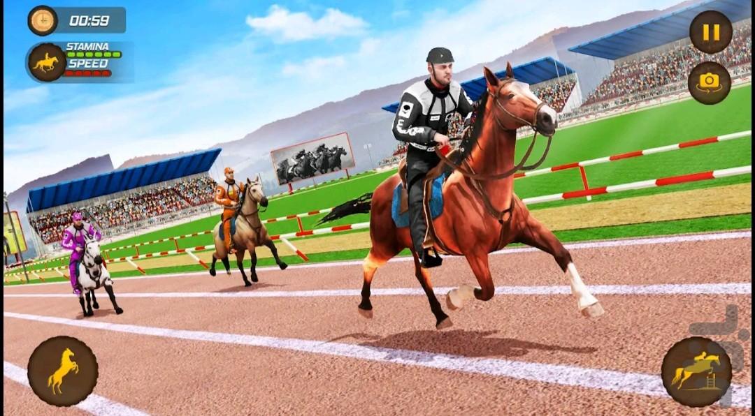 بازی اسب سواری - Gameplay image of android game