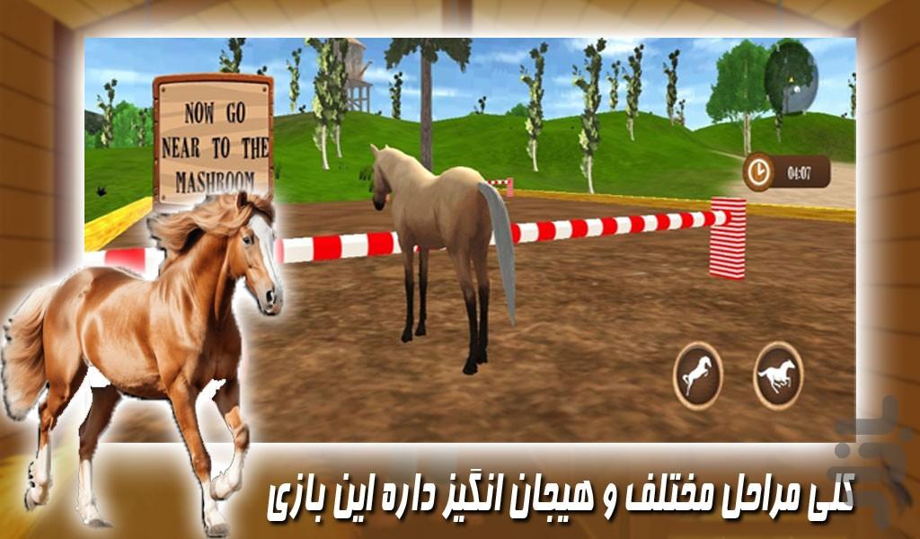 بازی مسابقات اسب سواری - Gameplay image of android game