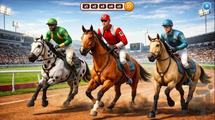 بازی اسب سواری - Gameplay image of android game