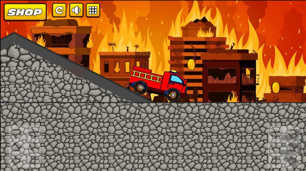 بازی ماشین آتش نشانی - عکس بازی موبایلی اندروید