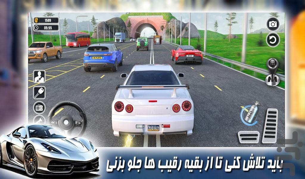 بازی ماشین مسابقه ای - Gameplay image of android game