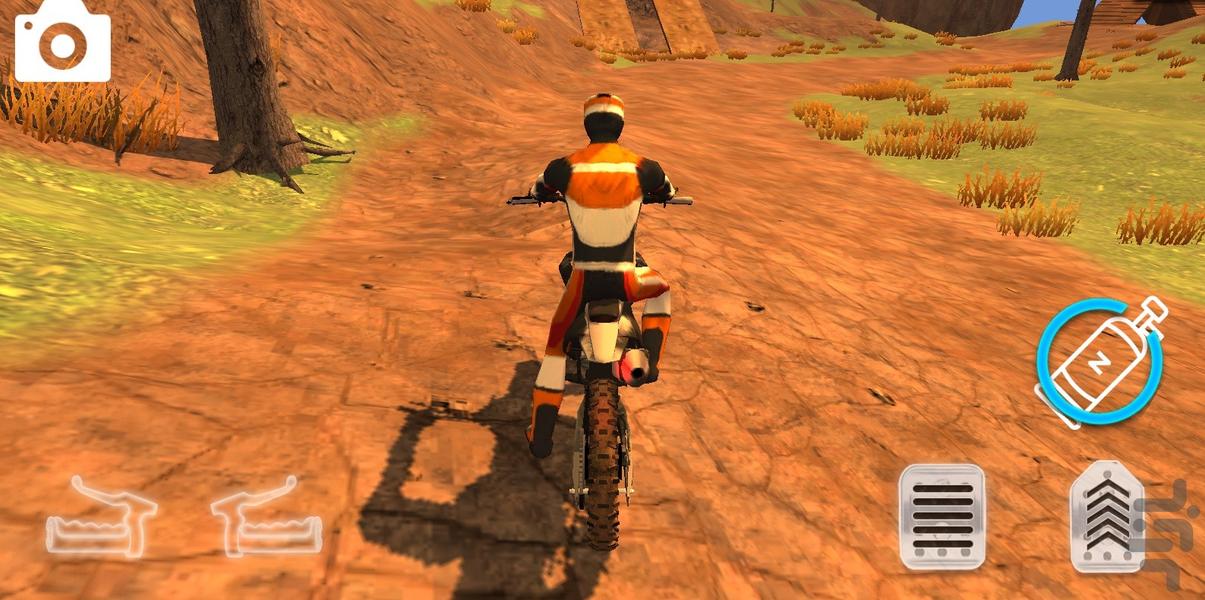 بازی موتور کراس - Gameplay image of android game