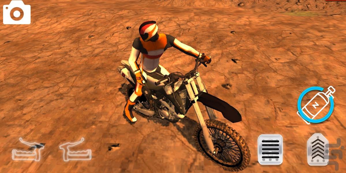 بازی موتور کراس - Gameplay image of android game