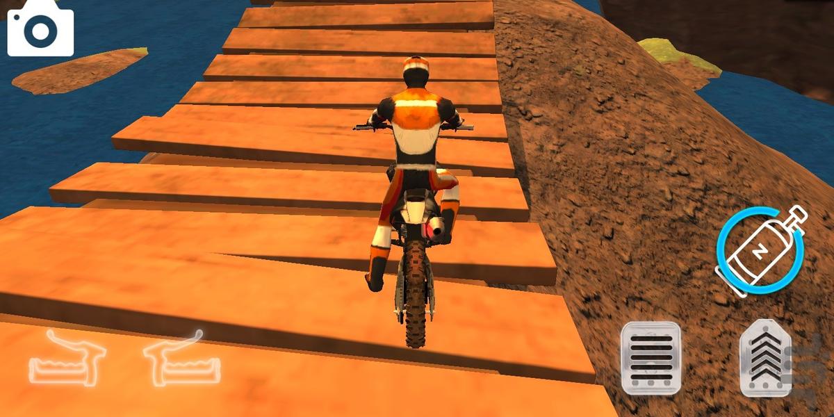 بازی موتور کراس - Gameplay image of android game