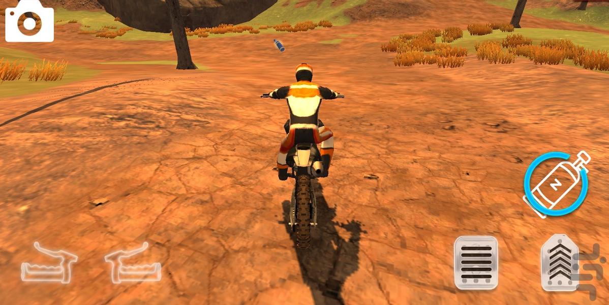 بازی موتور کراس - Gameplay image of android game
