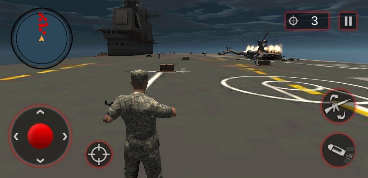 بازی جنگی - Gameplay image of android game