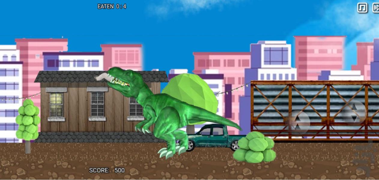 بازی دایناسور قاتل - Gameplay image of android game