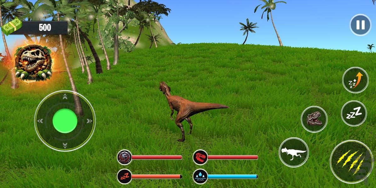بازی دایناسور خونخوار - Gameplay image of android game