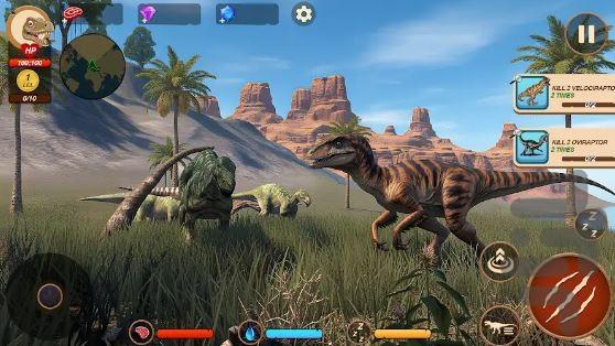 بازی دایناسور خونخوار - Gameplay image of android game