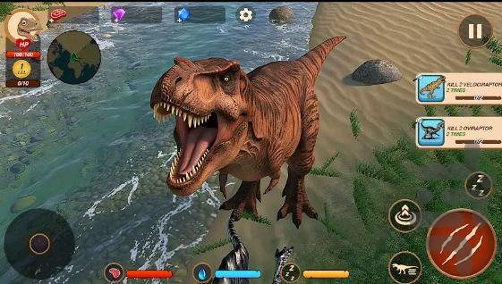 بازی دایناسور خونخوار - Gameplay image of android game