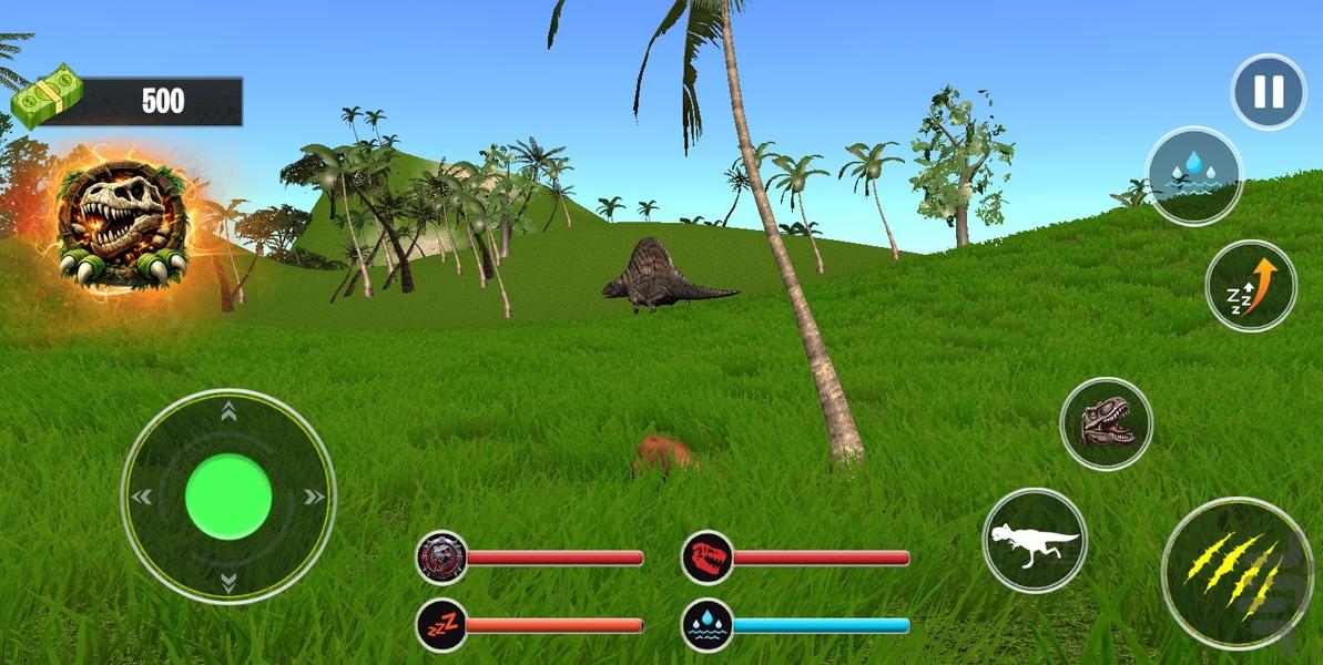 بازی دایناسور خونخوار - Gameplay image of android game