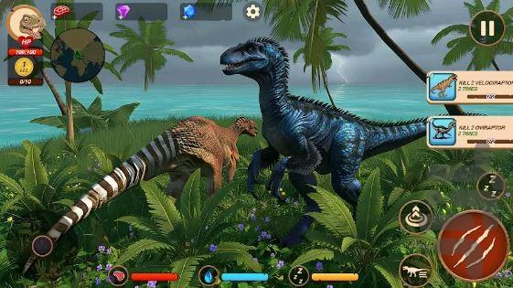 بازی دایناسور خونخوار - Gameplay image of android game