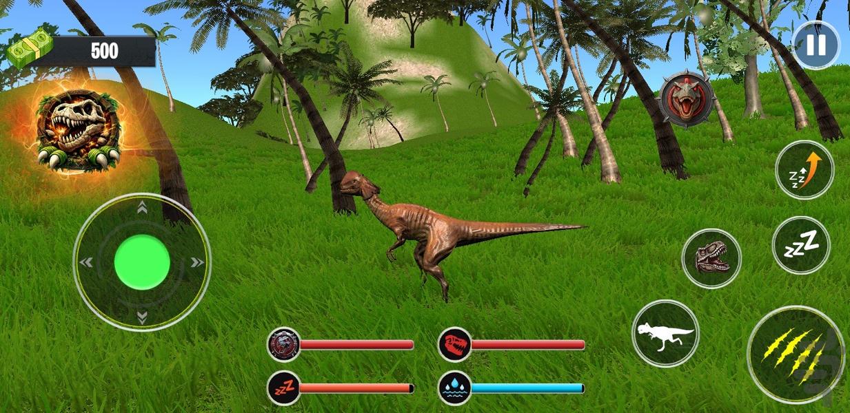 بازی دایناسور خونخوار - Gameplay image of android game