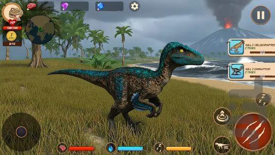 بازی دایناسور خونخوار - Gameplay image of android game