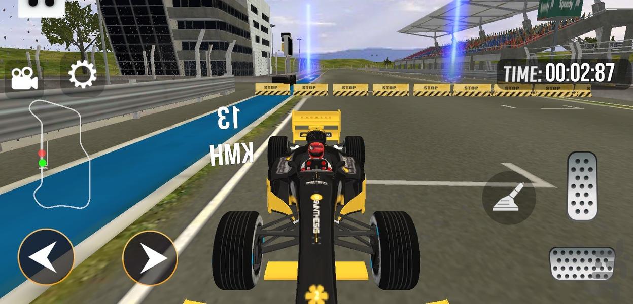 بازی ماشین فرمول یک - Gameplay image of android game
